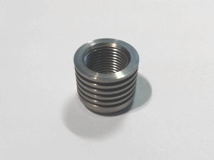 Tall lambda sensor weld-in boss (M18 x 1.5mm Stainless)